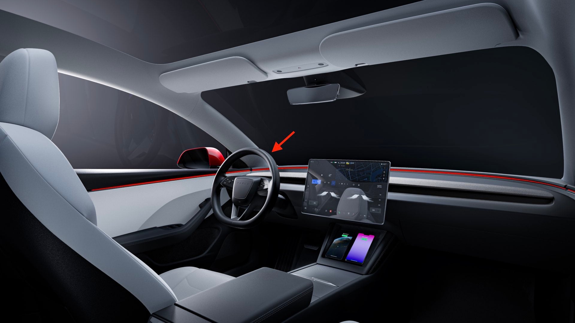 Neue Styles Volle Set Schwarz Rot Sitzbezüge Für Tesla Modell 3 Y