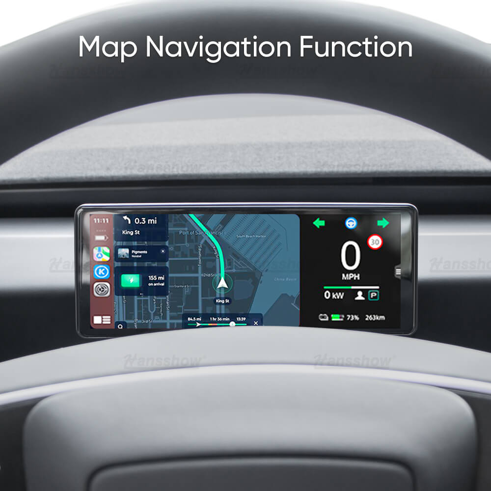 Hansshow Tesla Model 3 Highland F68-C Plus 6.86" Touchscreen Display with Carplay and Front Camera