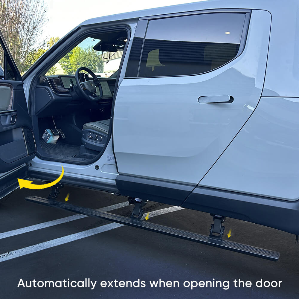 Hansshow Automatic Retractable Electric Running Boards For Rivian R1T(LHD 22+)
