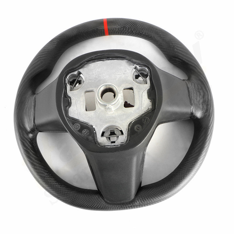 genuine carbon fiber steering wheel  backside display