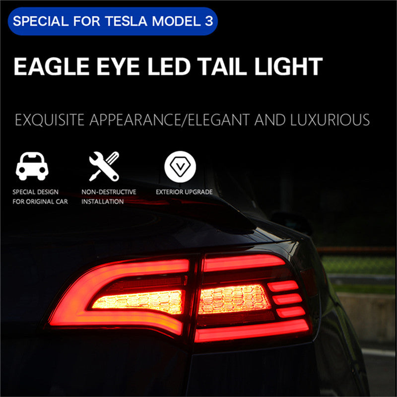 Hansshow Eagle eye led tail light special for tesla model 3