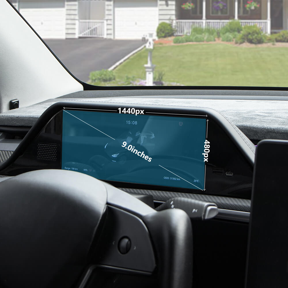 Tesla Model 3/Y 8.9" Integrated Dashboard Display Screen Digital Instrument Cluster With Camera FY9-C