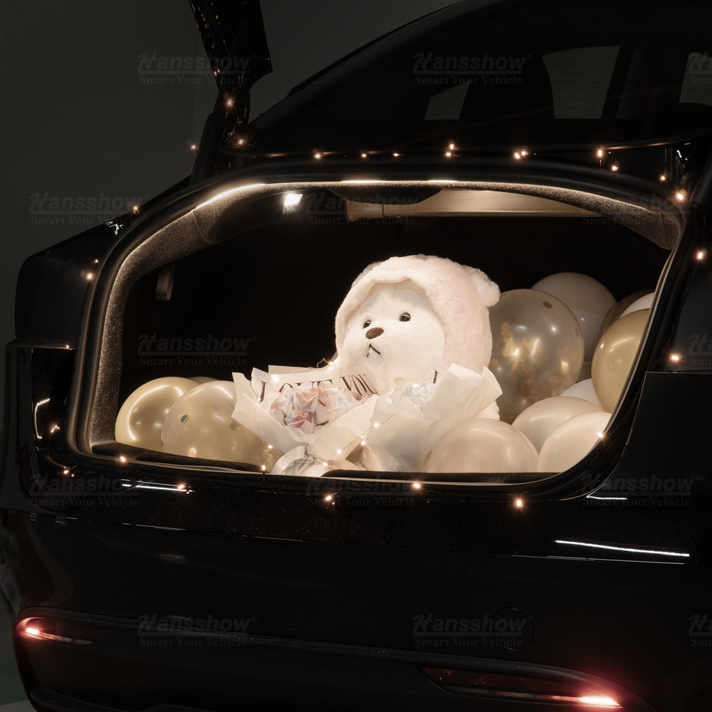 Iluminación ambiental del maletero del Tesla Model 3 y Model Y de Hansshow