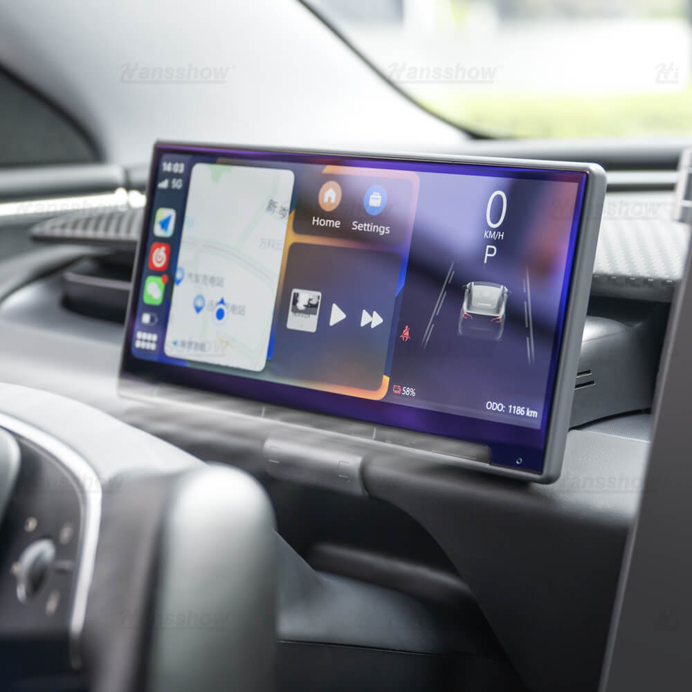 Hansshow modèle 3/Y F9 écran tactile 9 pouces Carplay/tableau de bord intelligent automatique Android