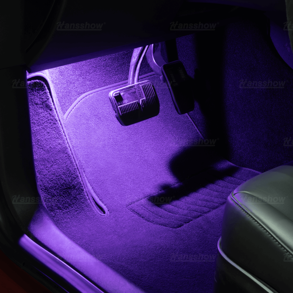 Hansshow Premium Metal Shell Footwell Lights - Perfekt tilpasset belysning opgradering til model 3/Y/S/X