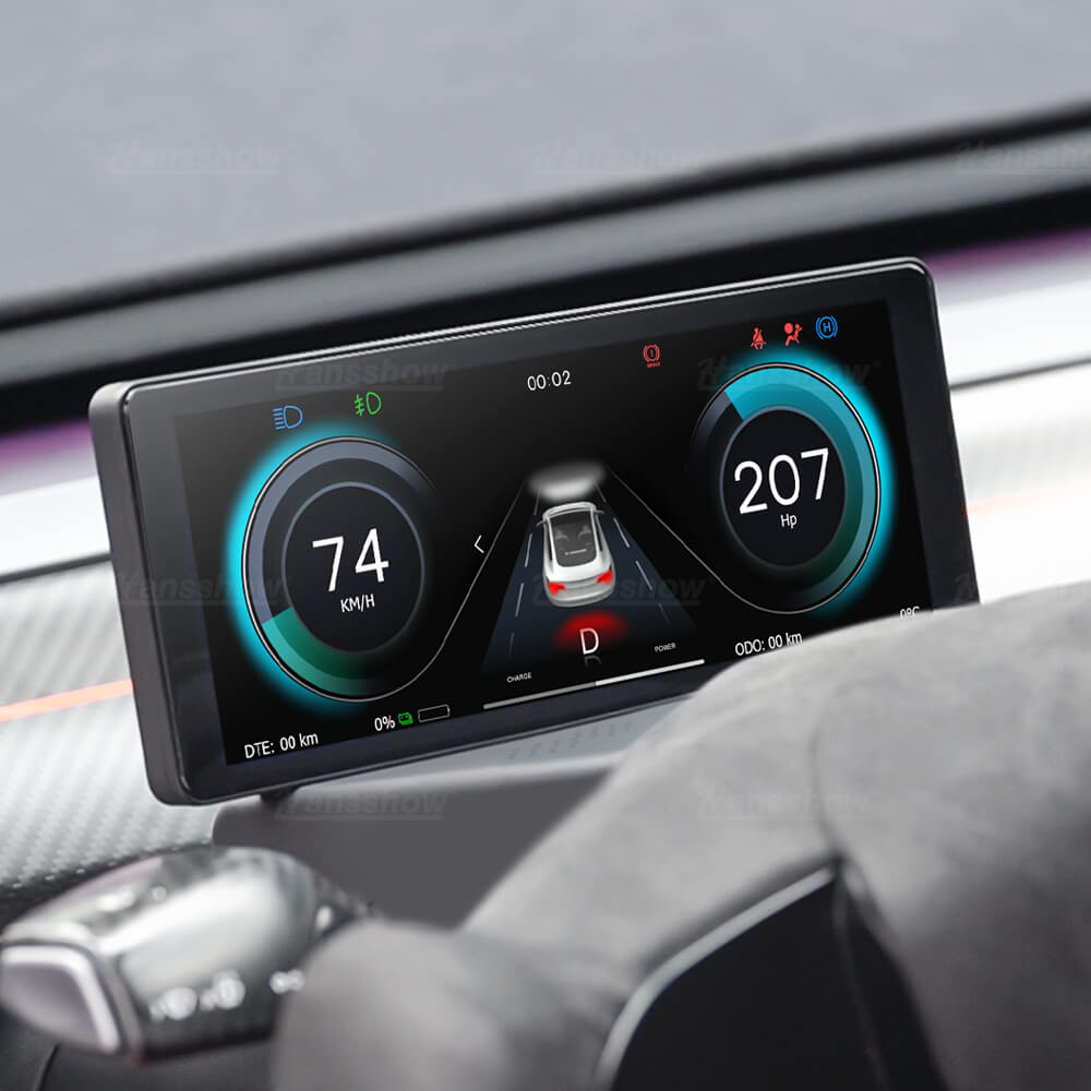 Tesla Model 3 Highland F68-C Plus Carplay Dashboard Instrument Cluster Display With Camera