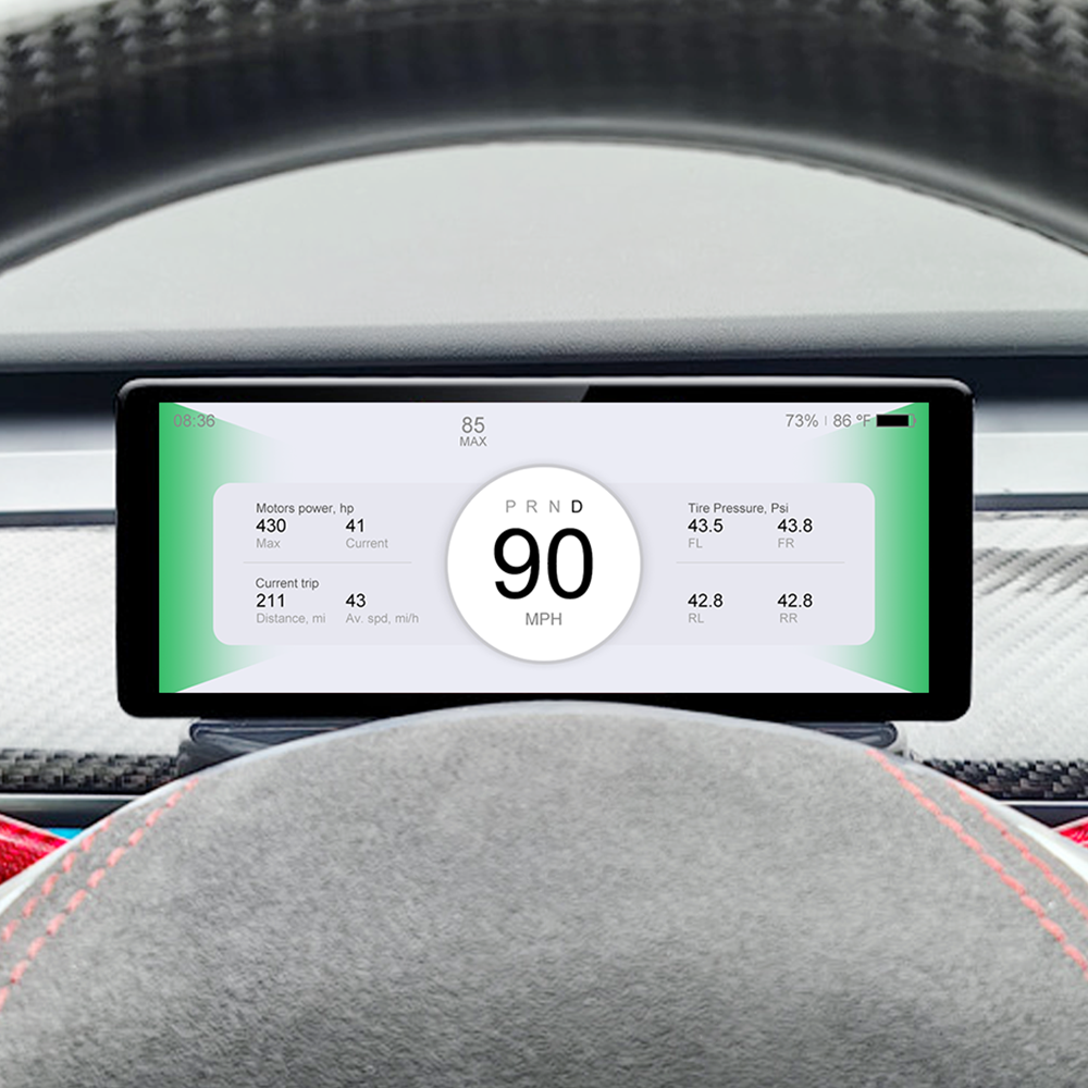 Tesla Model 3/Y F68 Carplay 대시보드 터치 스크린 6.86인치 디스플레이