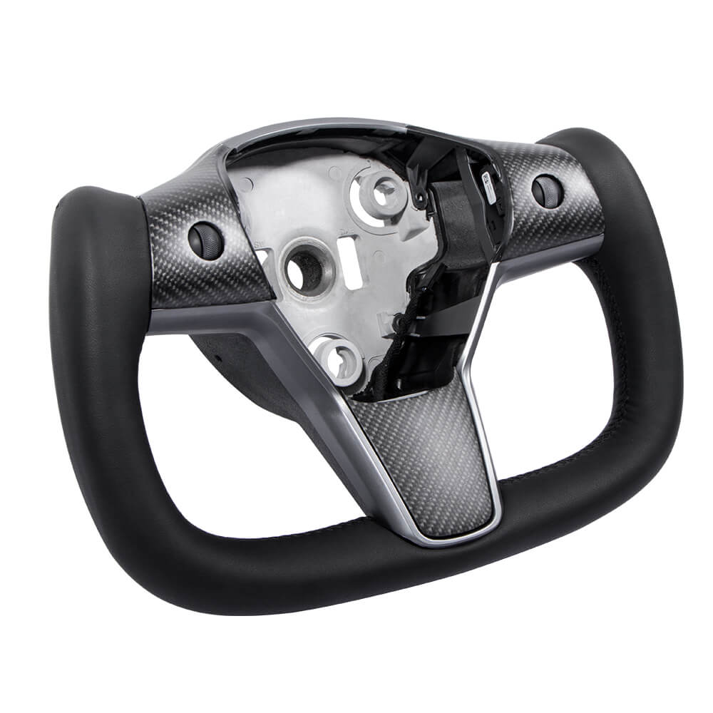 Hansshow Universal Yoke Ergonomic Steering Wheel Upgrade For Tesla Model 3/Y
