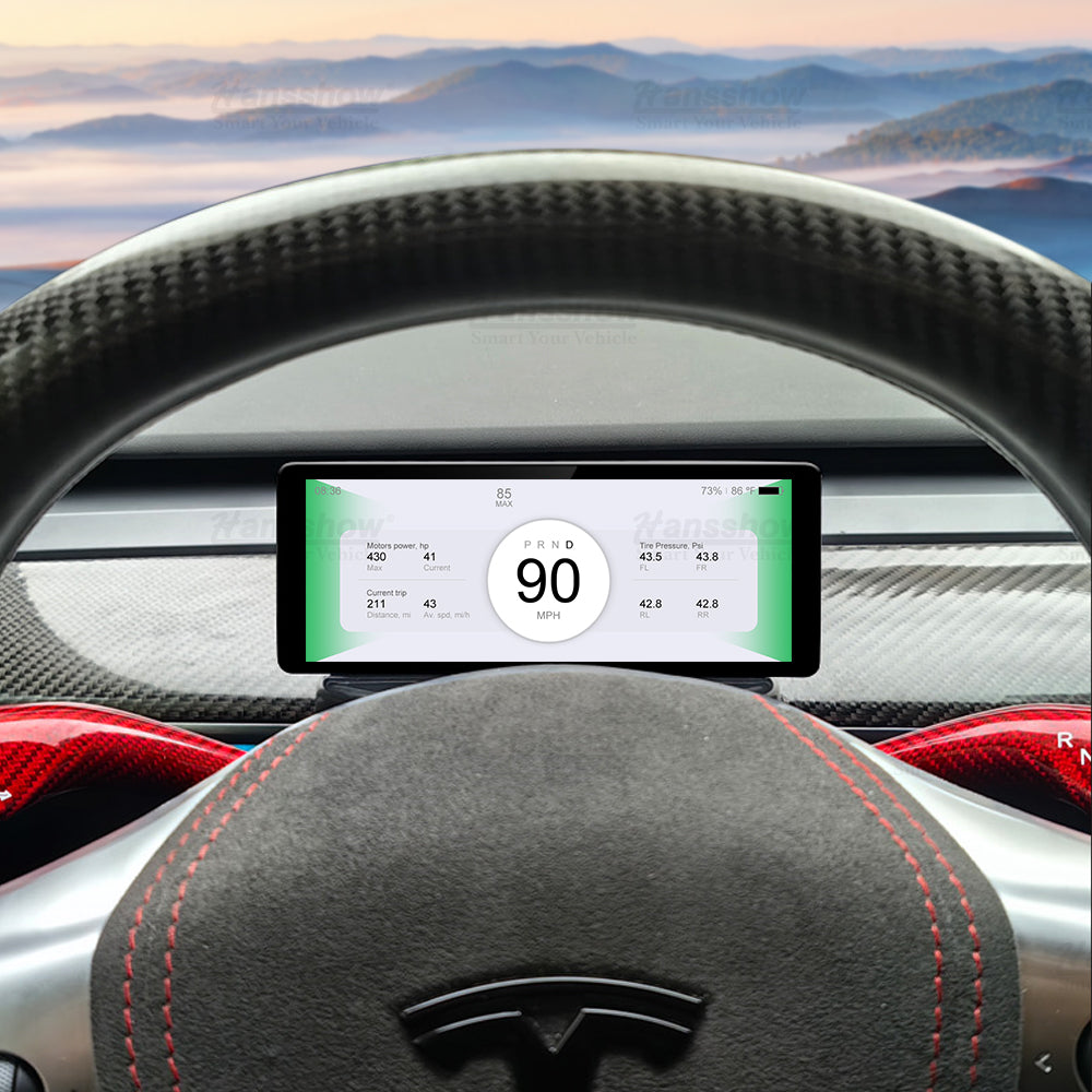 Tesla Model 3/Y F68 Carplay Tableau de bord Écran tactile 6,86"