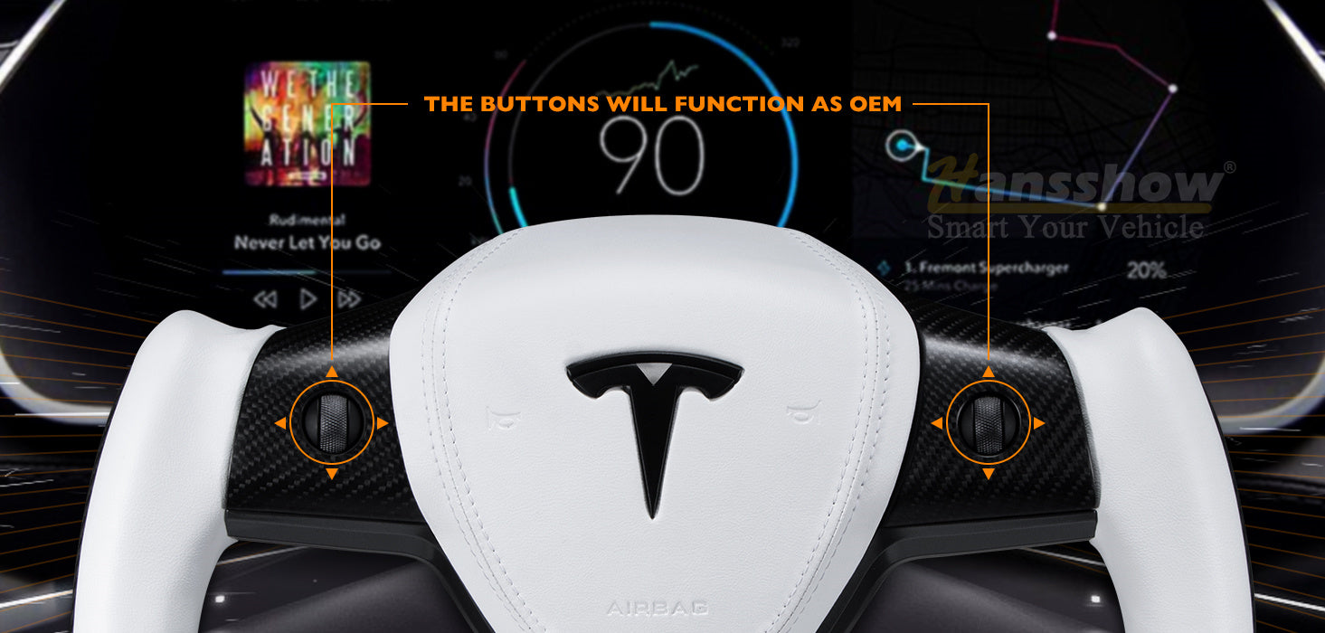 Verkauf! Tesery Yoke Lenkrad für Tesla Model 3/YBB Style 37 ~