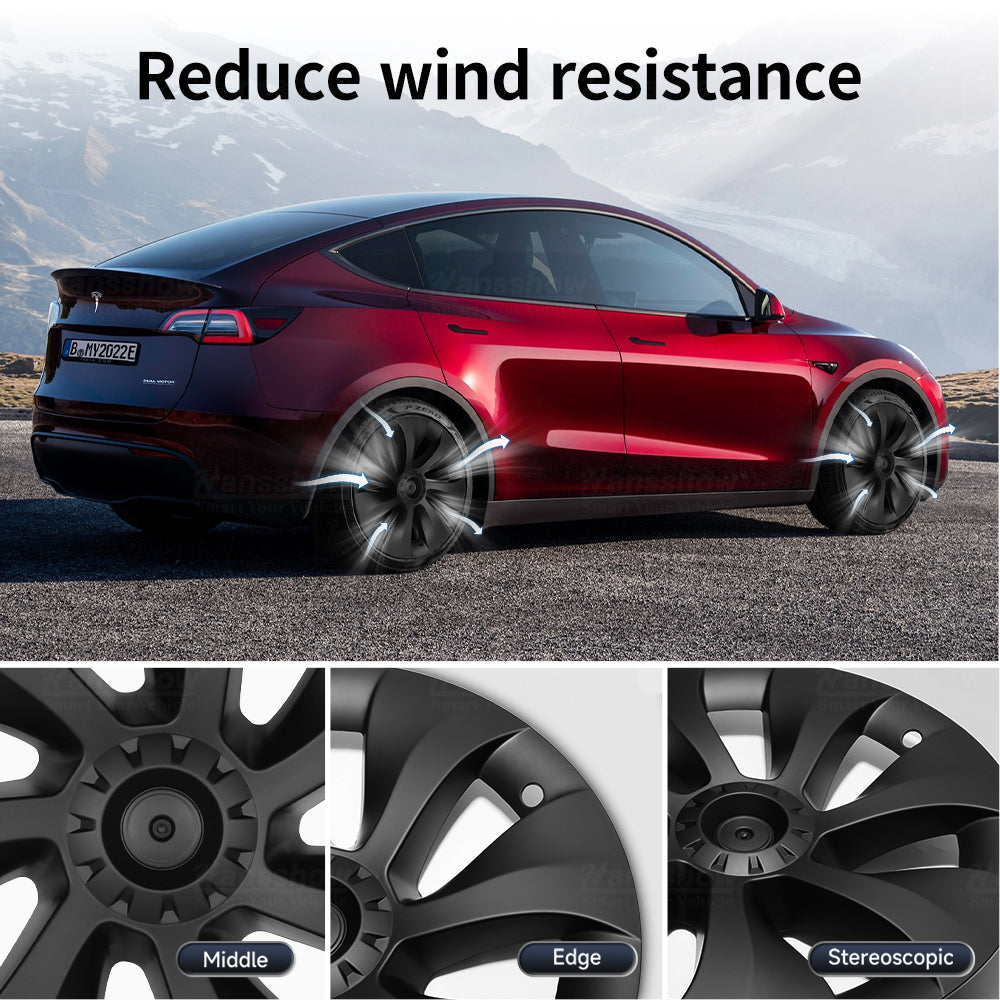 Modelo 3/Y Hub Cap Reemplazo Tesla Wheel Caps Protector Cubierta