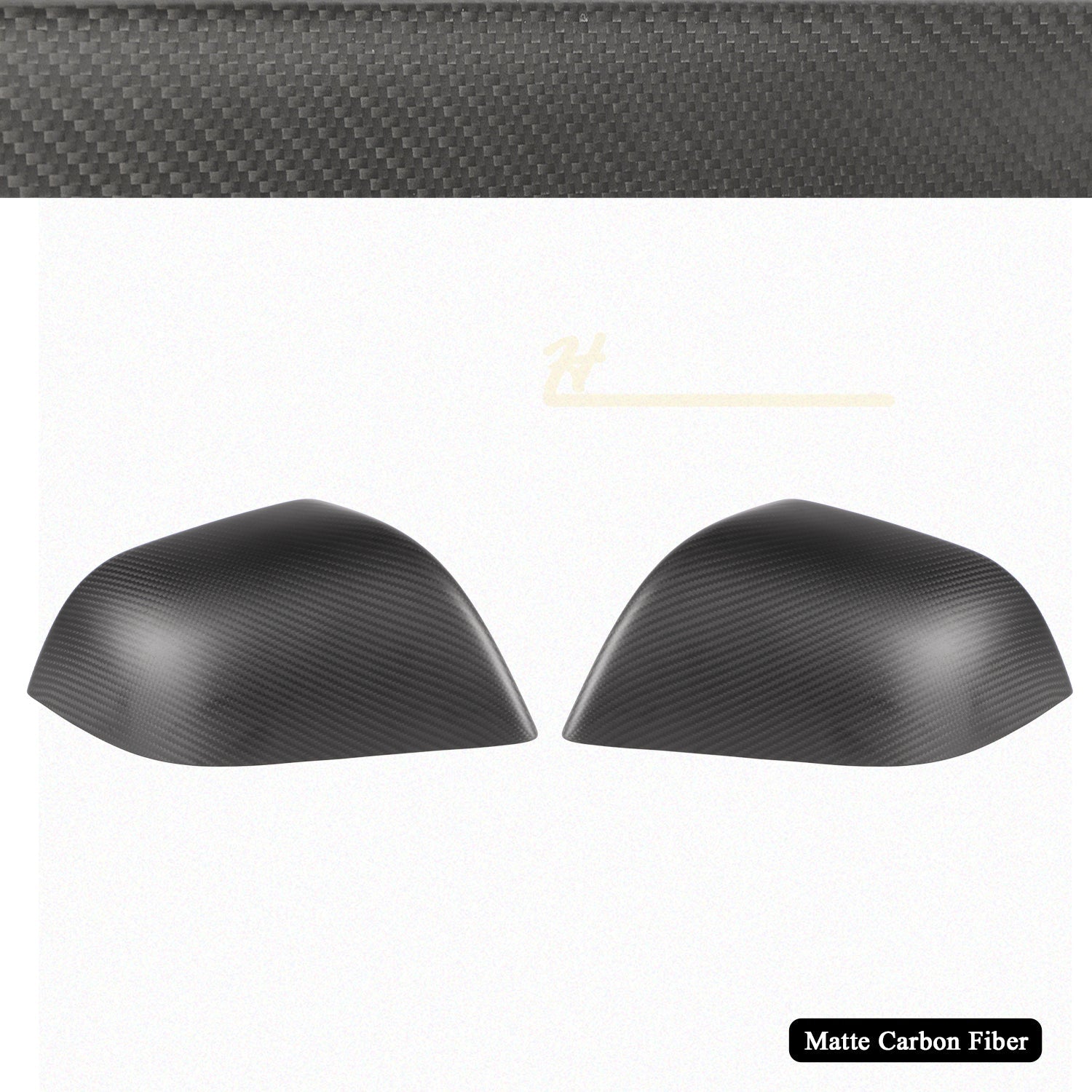 Model Y/3 Real Carbon Fiber Rearview Mirror Cover