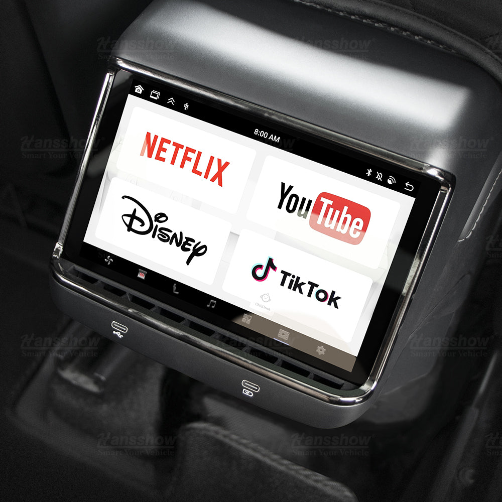 Tesla Model 3/Y Android-Entertainment-Touchscreen hinten H72