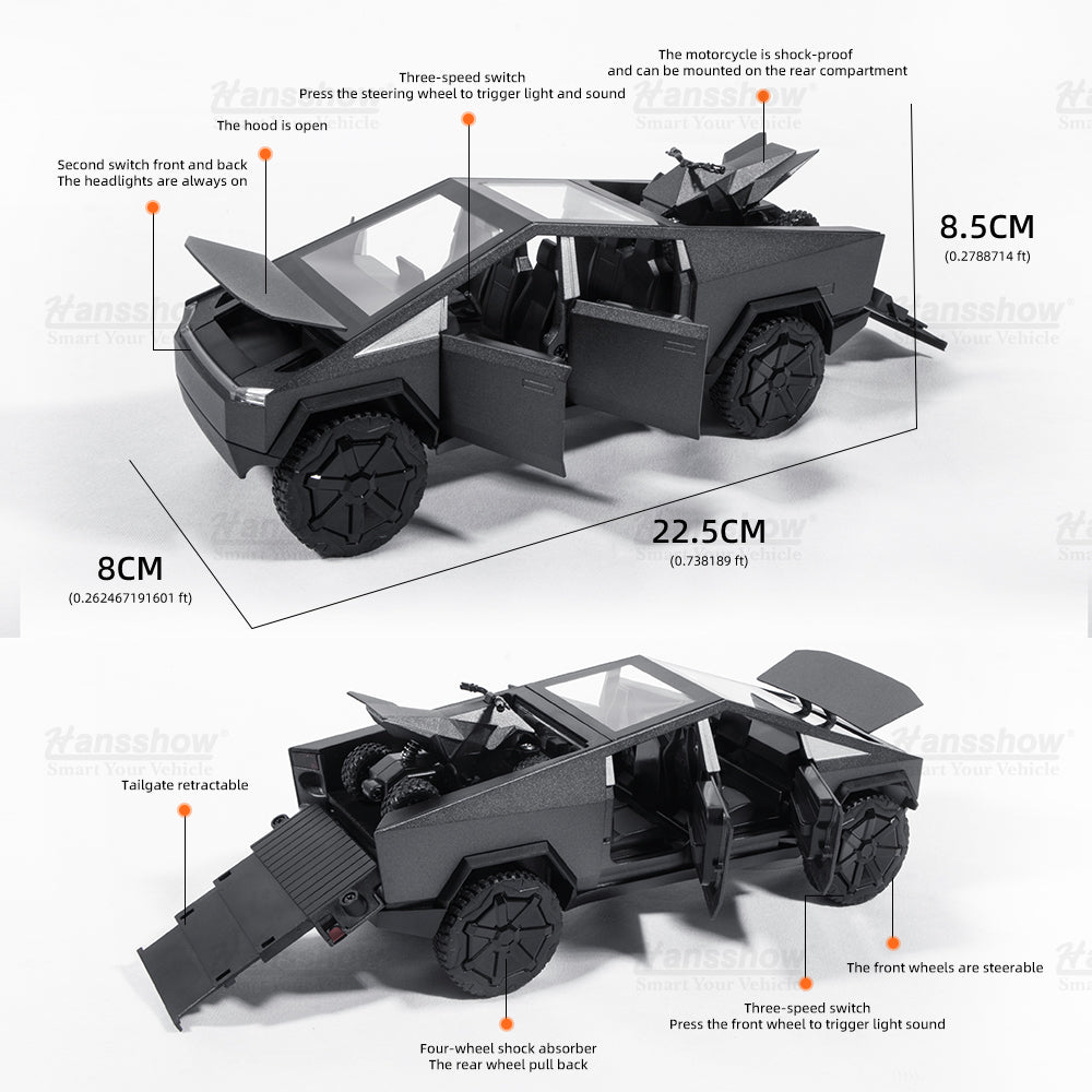 Modelo de coche de aleación de camioneta Tesla Cybertruck