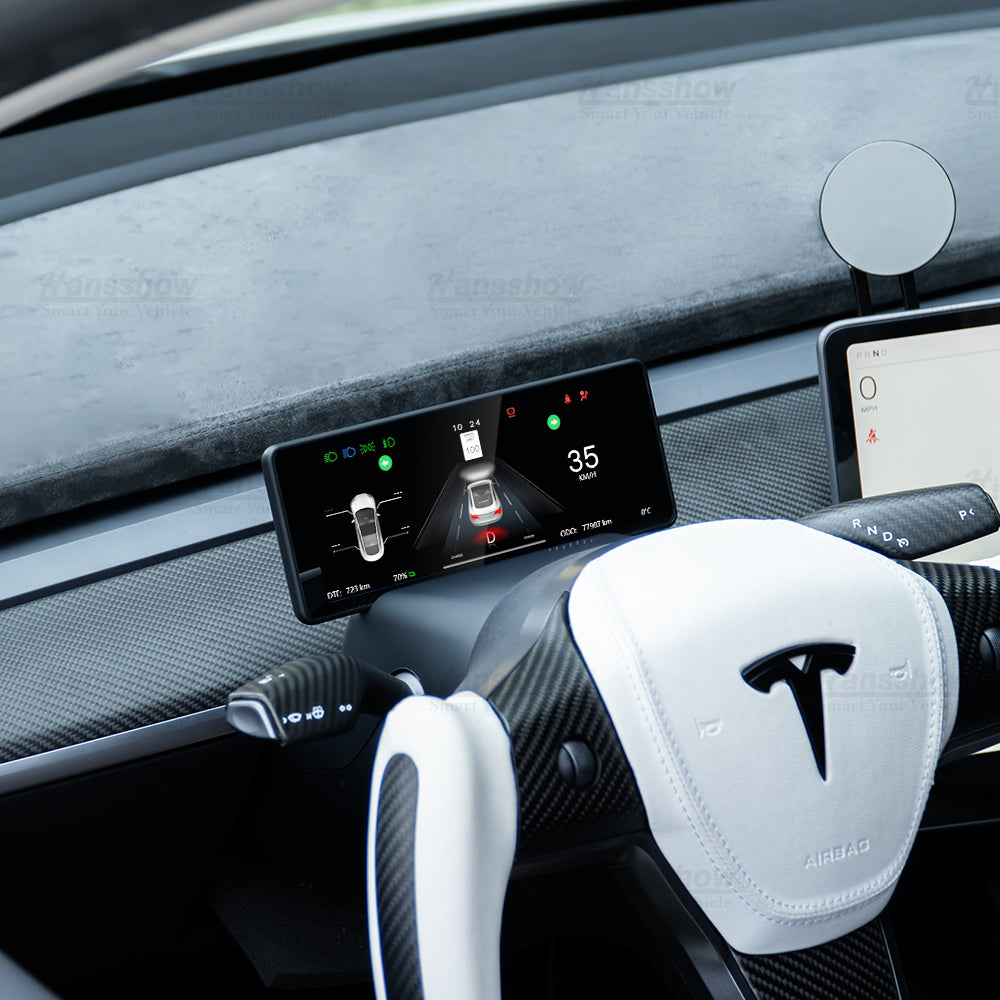 Hansshow Tesla Model 3/Y F62 Armaturenbrett-Bildschirm, Fahreranzeige, Kombiinstrument