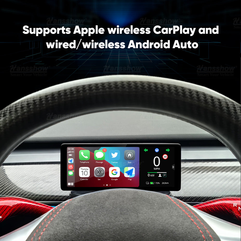 Tesla Model 3/Y F68 Carplay Dashboard Touchscreen 6,86" Display