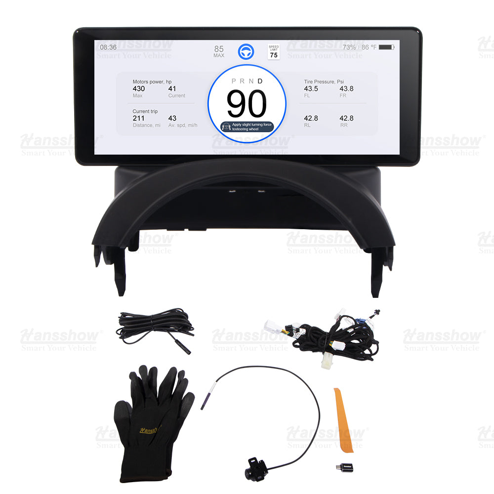Tesla Model 3/Y F68 Carplay Dashboard Touchscreen 6,86" Display