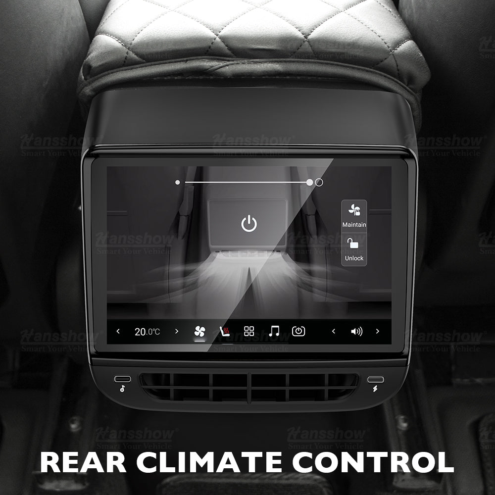 Hansshow Model 3/Y H7 Plus bageste berøringsskærm Carplay Auto Display (Android 13-system)