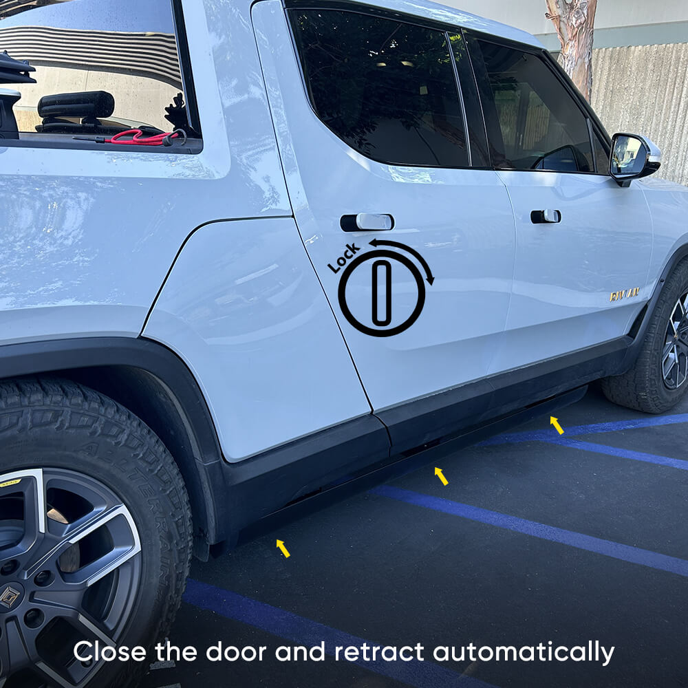 Rivian R1T Automatic Retractable Electric Running Boards (LHD 22+)