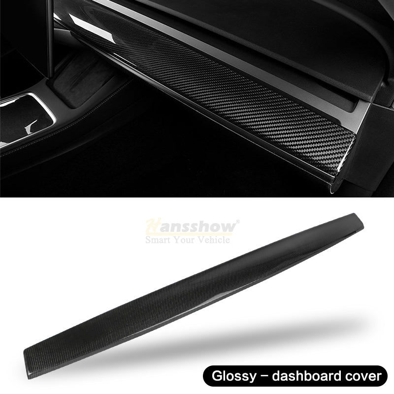 Glossy dashboard cover for Model 3/Y