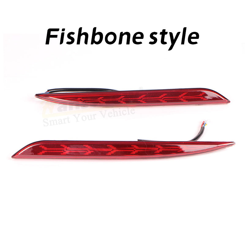 fishbone style of rear bumper tail light