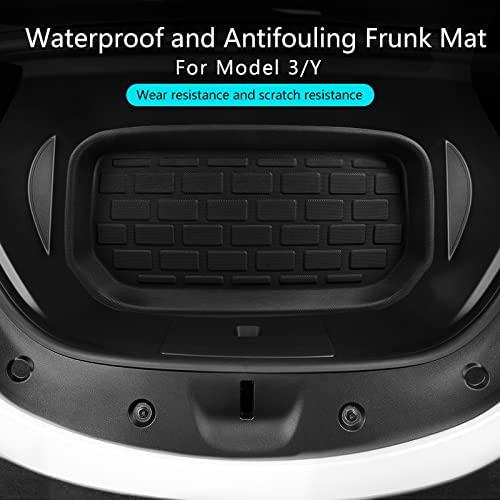 Waterproof and antifouling frunk mat for model 3/Y
