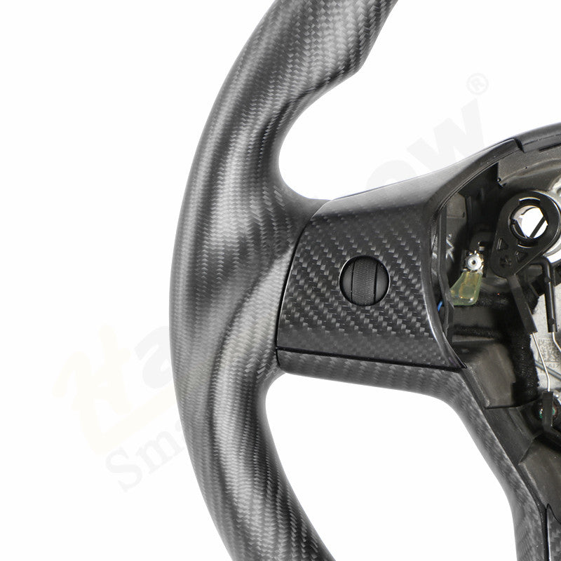 tesla model y carbon fiber steering wheel