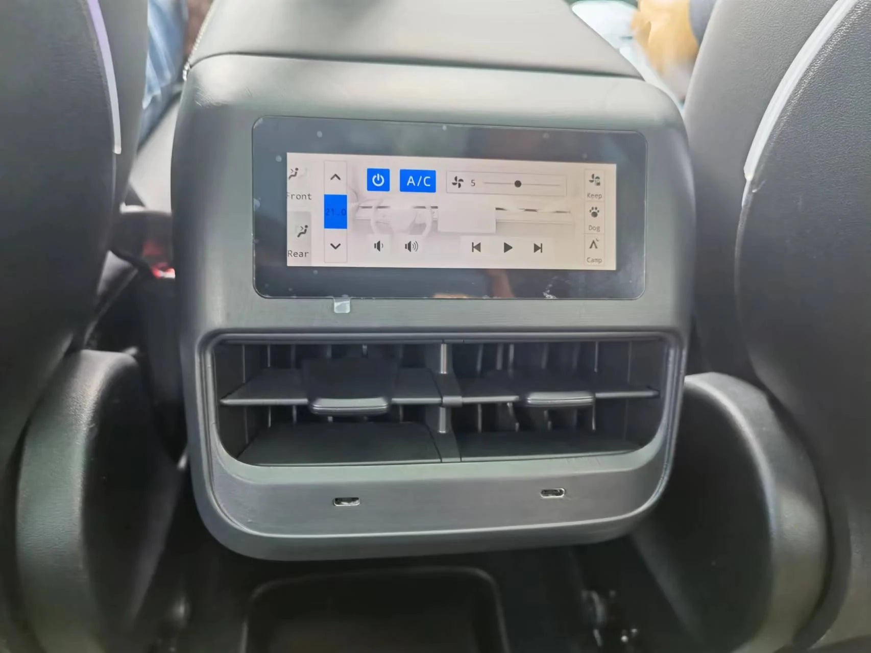 Hansshow Model 3/Y Rear Climate & Music Control Screen
