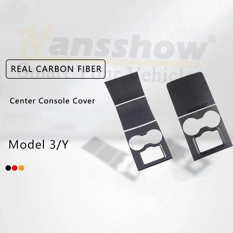 tesla model 3 real carbon fiber center console