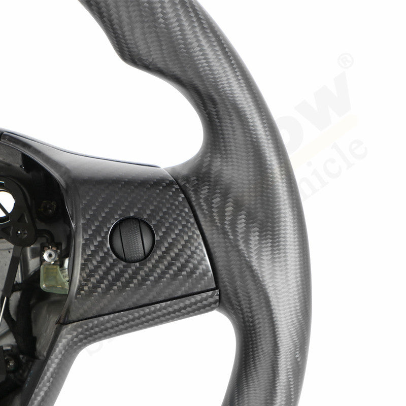 tesla model 3 carbon fiber steering wheel