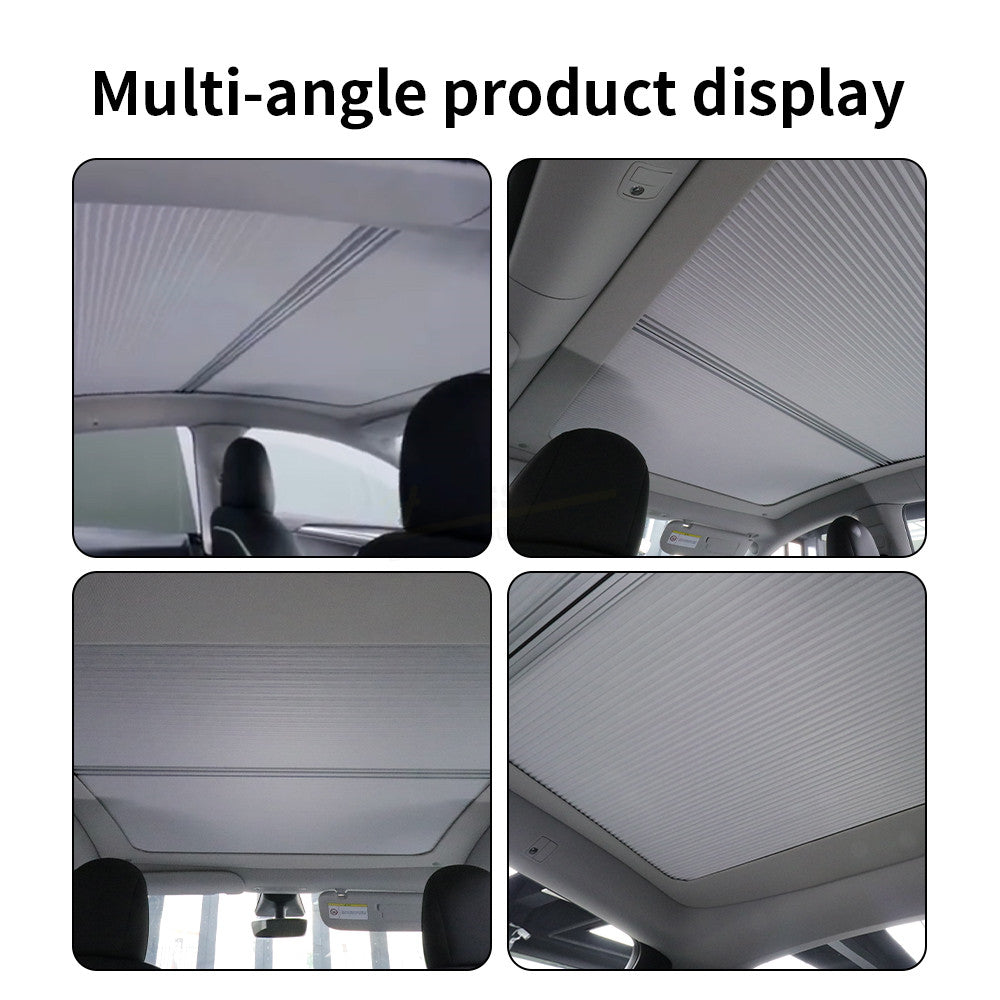 mutil-angle Tesla Model Y Retractable Sunroof Cover