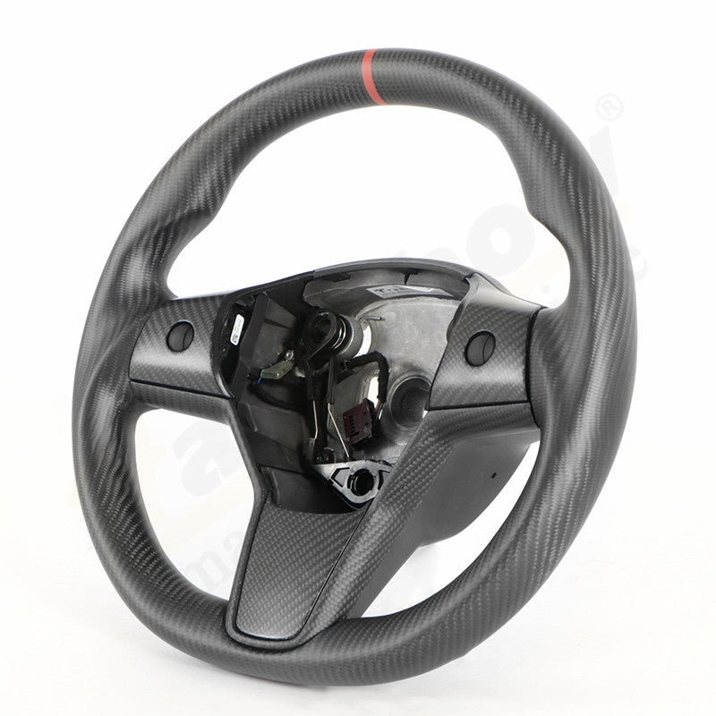 real carbon fiber steering wheel for tesla model 3 and model Y