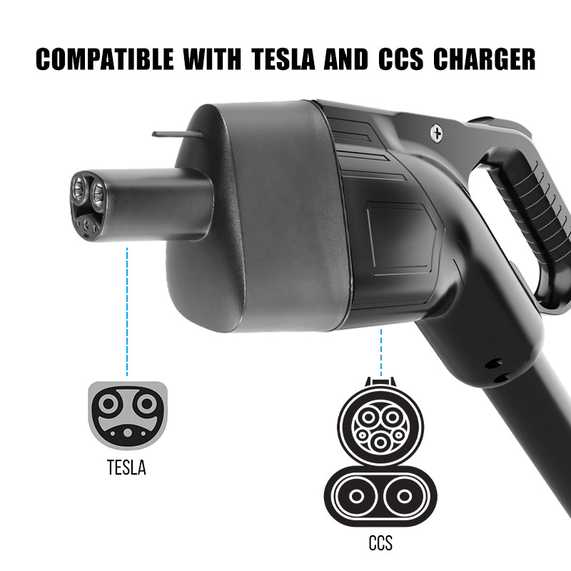 Hansshow Tesla CCS1 Adapter CCS Combo 1 Adapter To Tesla Model S3XY