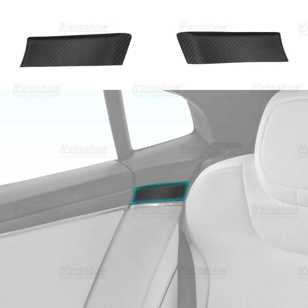 2022+ Model S Interior Carbon Fiber Doors & Dash Trim Kit (7pcs/set)