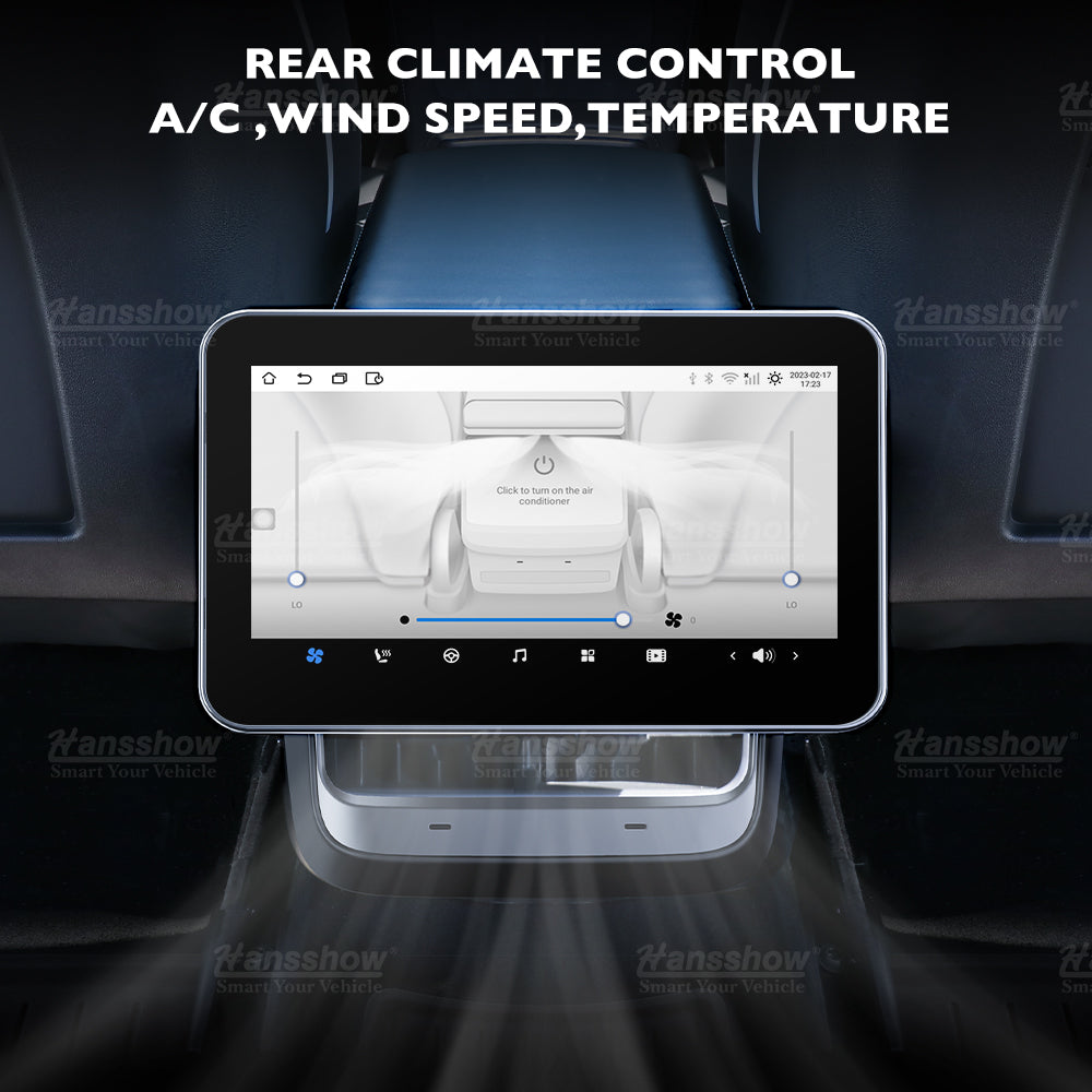 Hansshow Model 3/Y 8.2" Rear Entertainment & Climate Control Screen