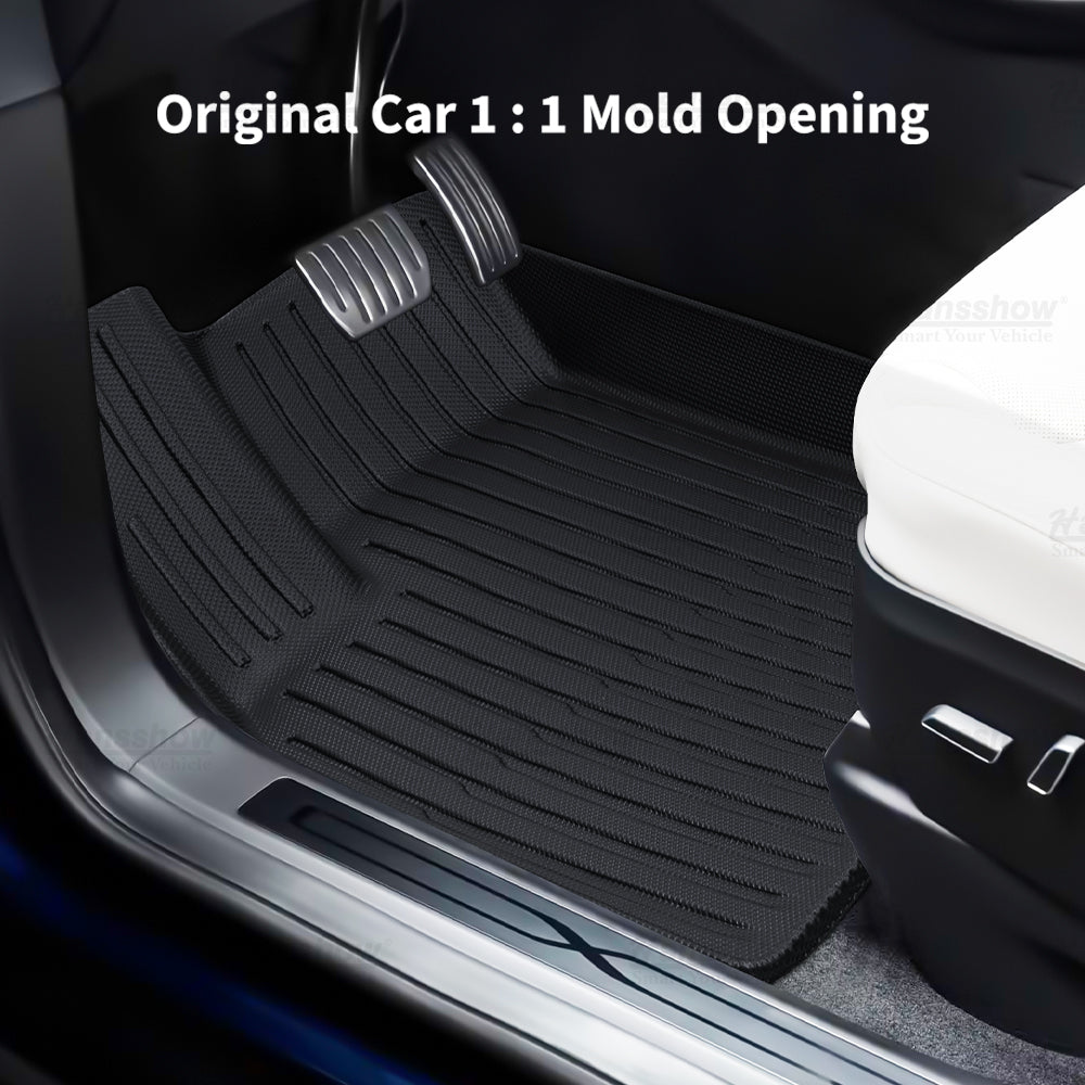 Hansshow Tesla Model X 2021+ wasserdichte Fußmatten + Kofferraum- und Kofferraumbodeneinlagen