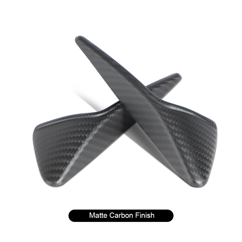 Cubierta de señal de giro de cámara lateral de fibra de carbono real para modelo 3/Y