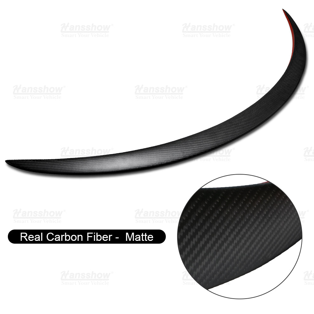 Modelo 3/y real fibra de carbono trasero tronco labio spoiler