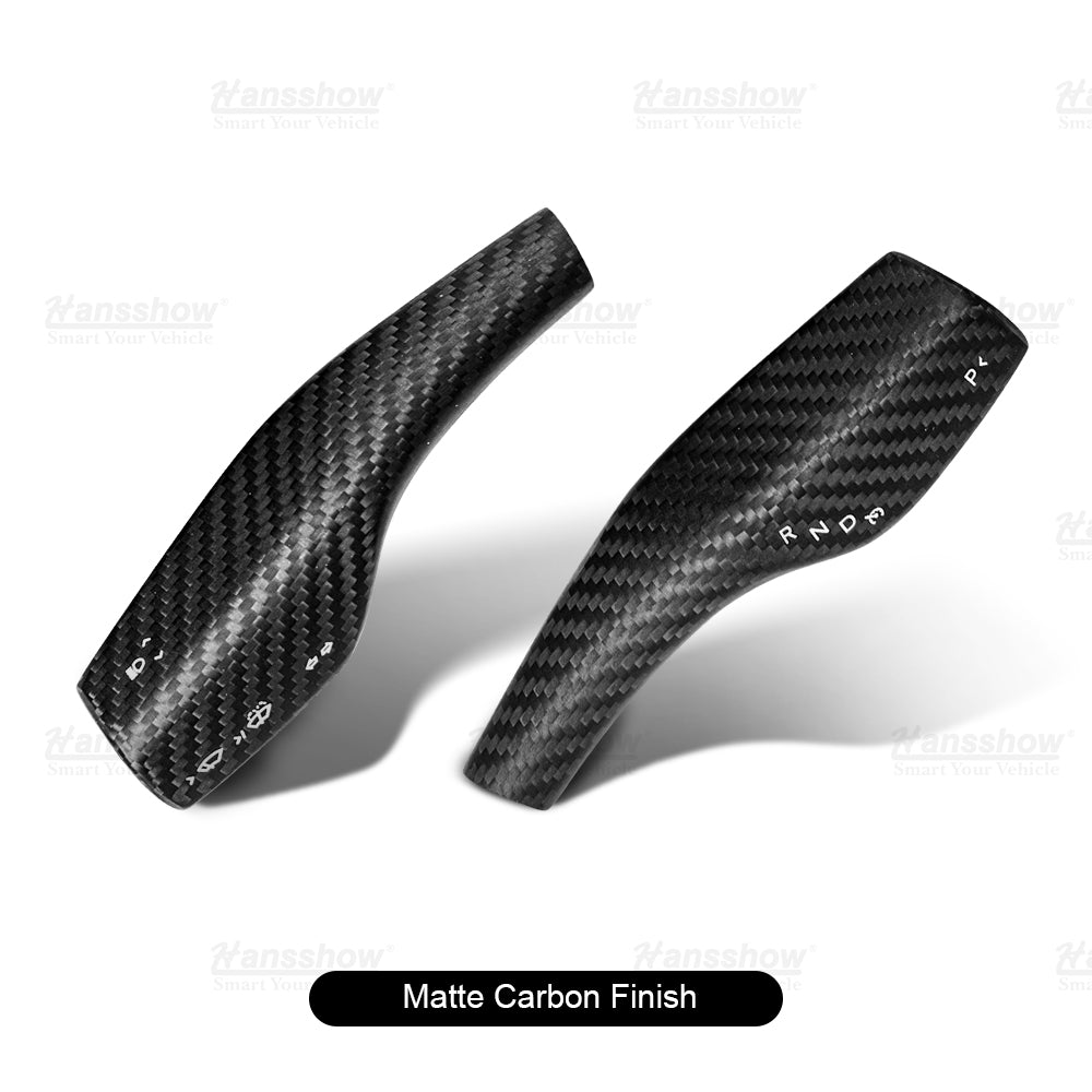 Modell 3 &; Y Carbon Fiber Turn Signal Stalk Covers