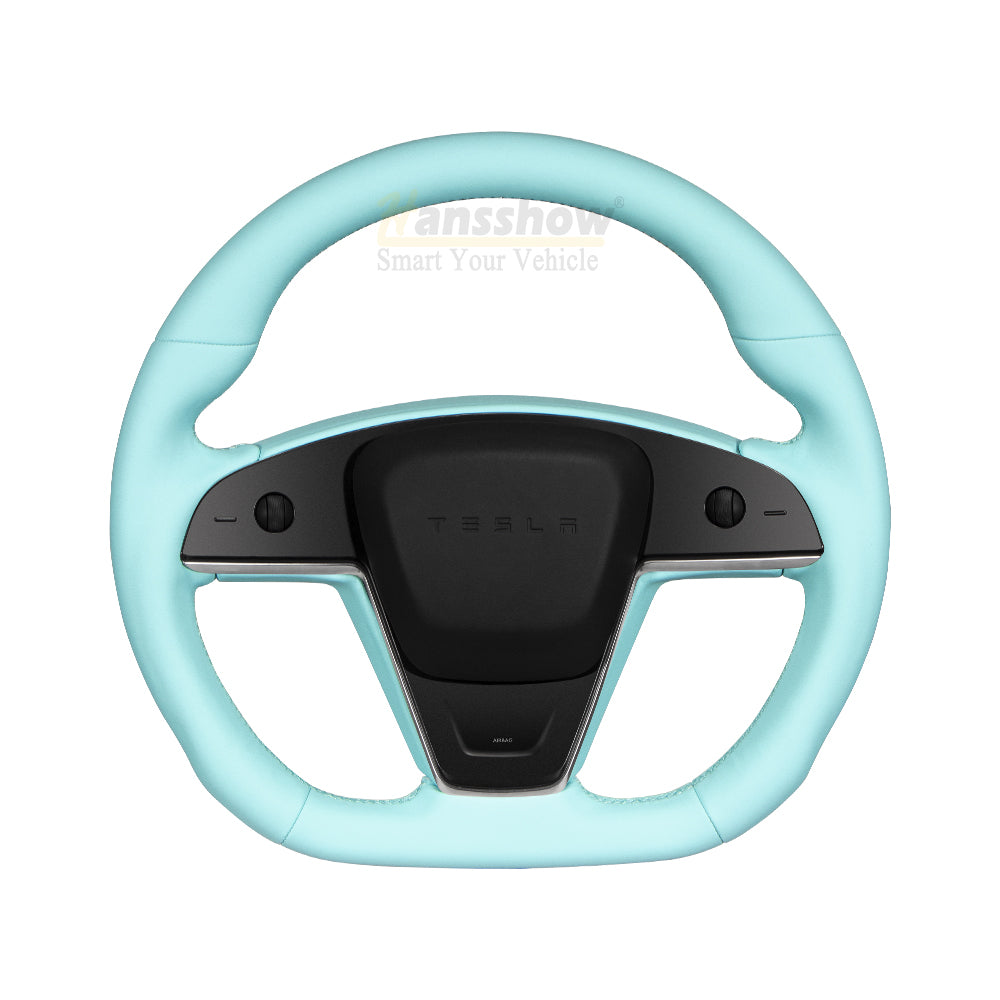 Hansshow 2021+ Model X/S Round Steering Wheel - Nappa Leather