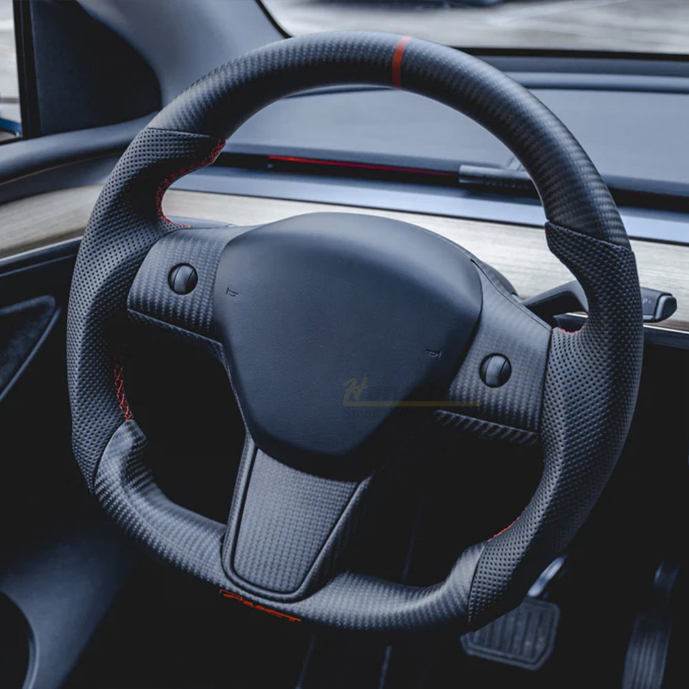 Circuit Performance Tesla Model 3 OEM Replacement Steering Wheel - Real  Carbon Fiber - Circuit Performance