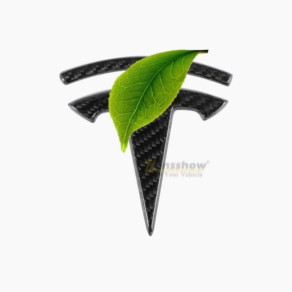Logotipo real de Tesla de la fibra de carbono para el modelo 3/Y