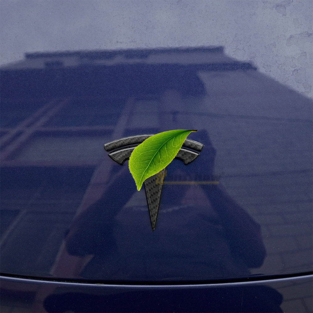 Logo Tesla en fibre de carbone véritable pour modèle 3/Y